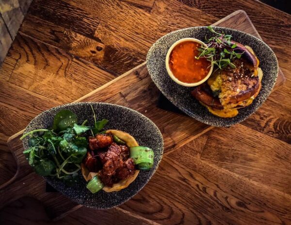 two plates of tapas in castro's newcastle.